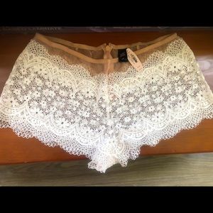 Lace shorts/swim cover up